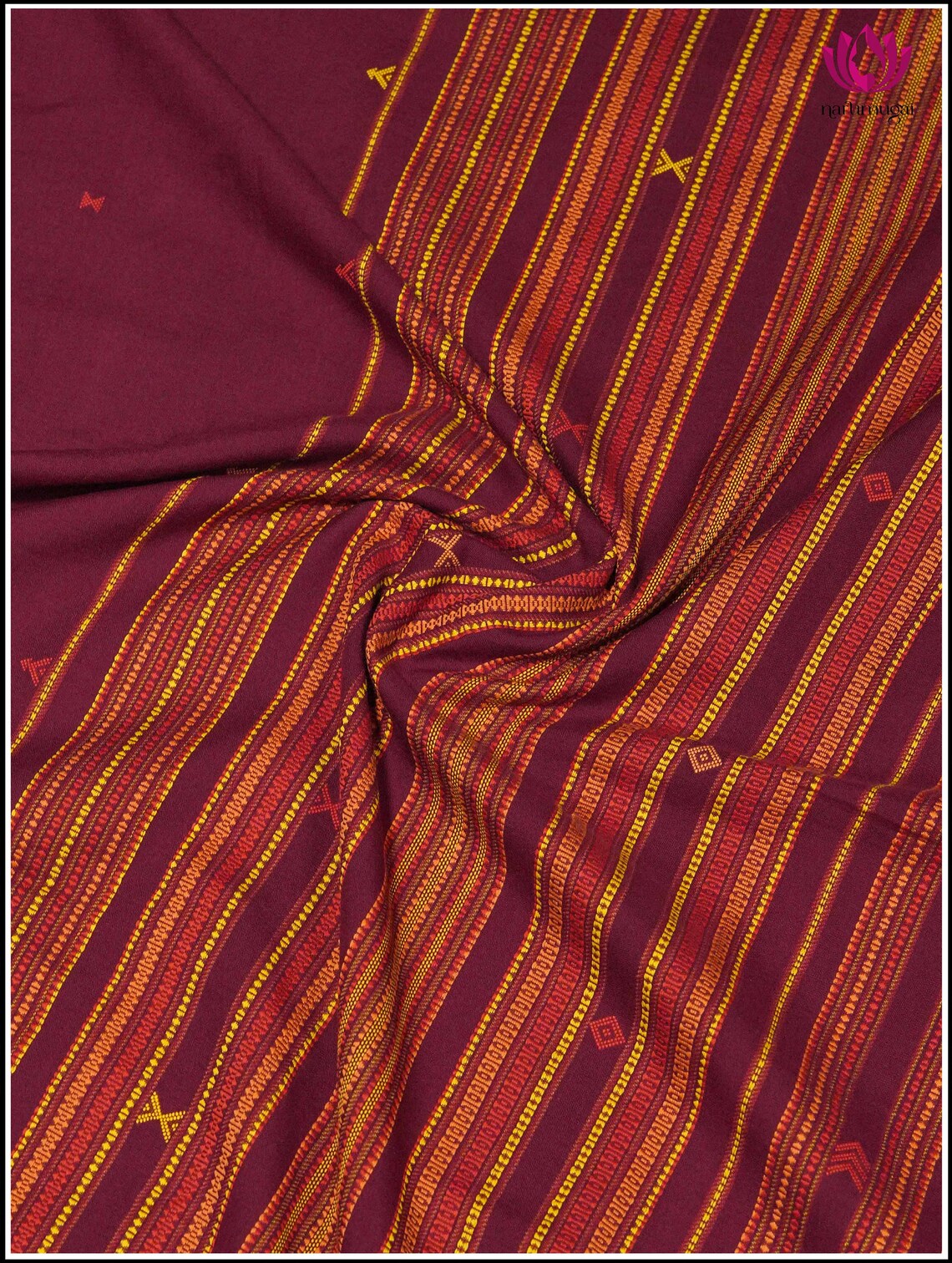 Maroon - Organic Kala Cotton Handloom Blouse Material