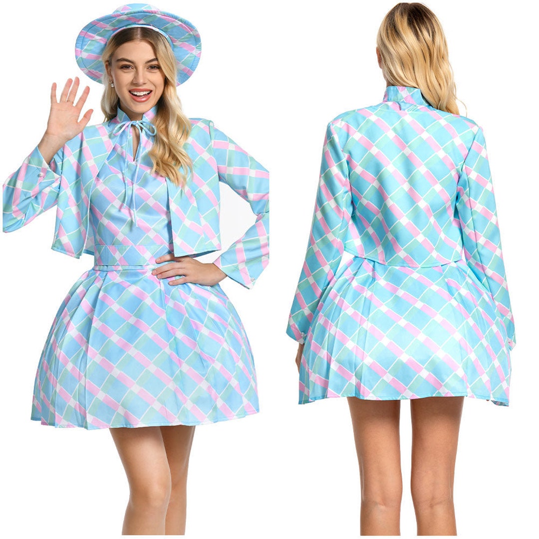 Barbie Margot Robbie Blue Coat Dress Barbiecore Costume - Etsy