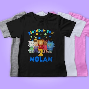 Boy Tiger's Birthday tee, Boy Daniel Birthday Shirt, Custom Matching Family Birthday Shirt, Personalized Gift Shirt , Tiger Birthday Party