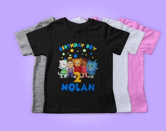 Boy Tiger's Birthday tee, Boy Daniel Birthday Shirt, Custom Matching Family Birthday Shirt, Personalized Gift Shirt , Tiger Birthday Party