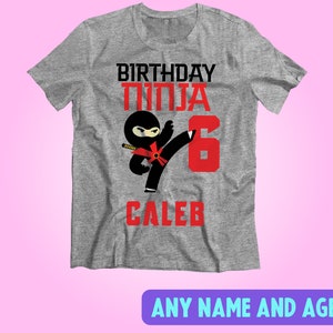 Ninja shirt, Birthday shirt, Ninja shirt boys, ninja birthday party, ninja Tee, Ninja Warrior Shirt, Kids Ninja Shirt, Ninja Themed Birthday