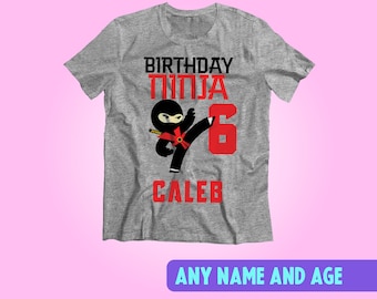 Ninja shirt, Birthday shirt, Ninja shirt boys, ninja birthday party, ninja Tee, Ninja Warrior Shirt, Kids Ninja Shirt, Ninja Themed Birthday