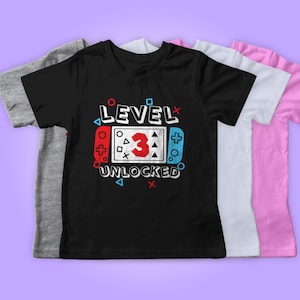 Gamer Birthday shirt, Gamer Family Birthday Shirts, Level Up Birthday Shirt, Gaming Personalized tshirt, Video Game Birthday Shirt, Boy tee
