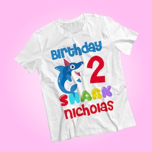 Personalized Shark Birthday Shirt: Ocean Party Tee