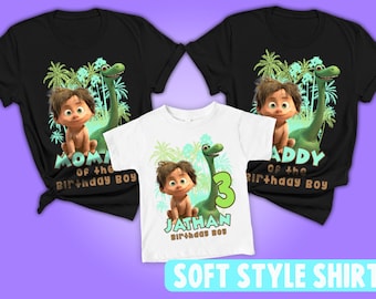 Bonne chemise d'anniversaire de dinosaure : t-shirt personnalisé assorti à la famille des dinosaures
