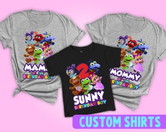 Muppet Babies Birthday Shirt: Personalized Family Matching Party Tee