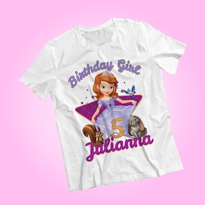 Personalized Princess Sofia Birthday Shirt: Sofia the First Party Tee