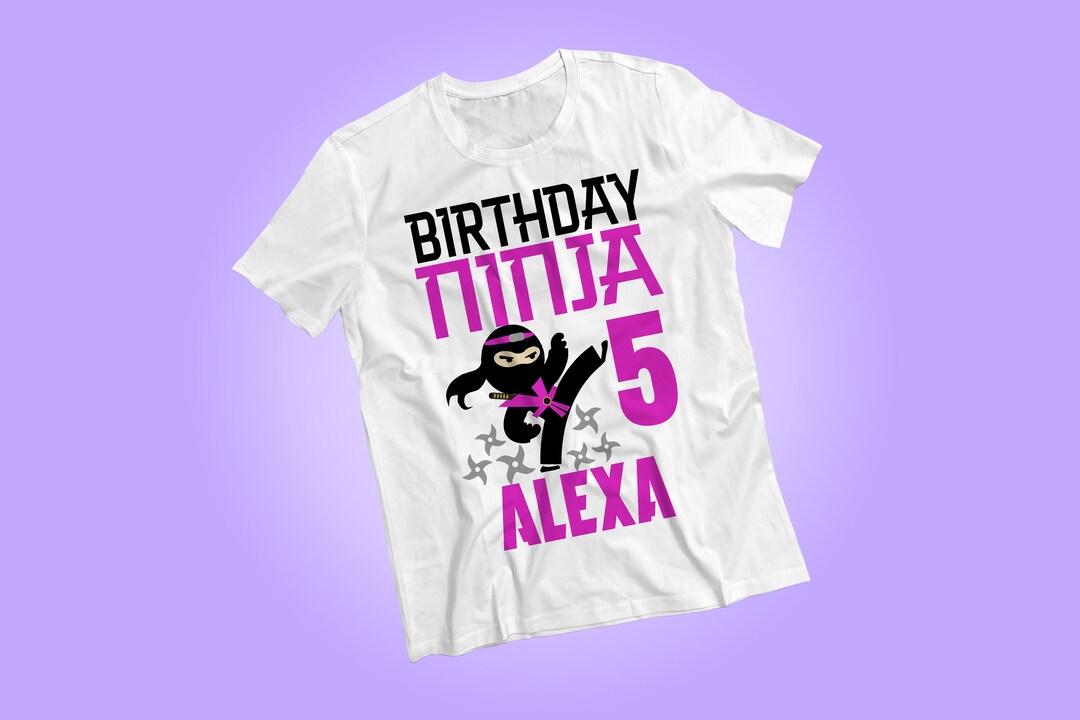 Ninja Shirt, Birthday Shirt, Ninja Shirt Girls, Ninja Girl Birthday