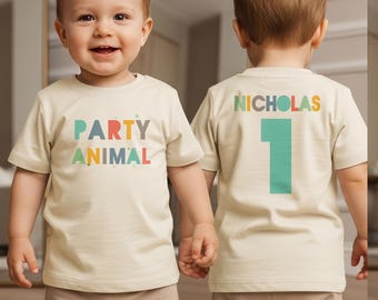 Wild Birthday Shirt, Safari Zoo Theme, Family Matching Tees, Custom Name & Age