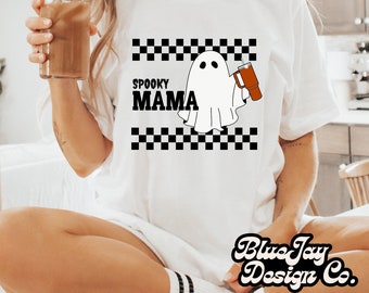 spooky mama png, halloween mama shirt png, rad mom shirt png, halloween shirt png, spooky png, spooky mama ghost png