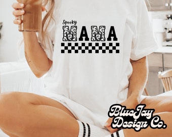 spooky mama png, halloween mama shirt png, rad mom shirt png, halloween shirt png, spooky png