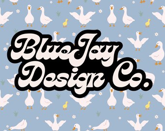 Goose on the Loose Seamless Pattern, Party Animal Pattern, Geese Seamless Pattern