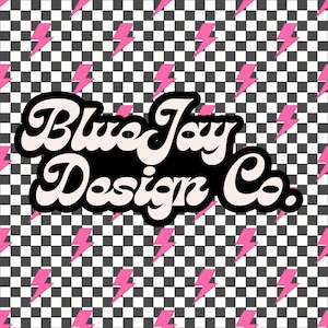 Pink Lightning and Checker Pattern Seamless File