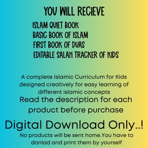 Islamic Learning Binder Bundle, Dua Book, Salah Tracker (Digital Download) image 2