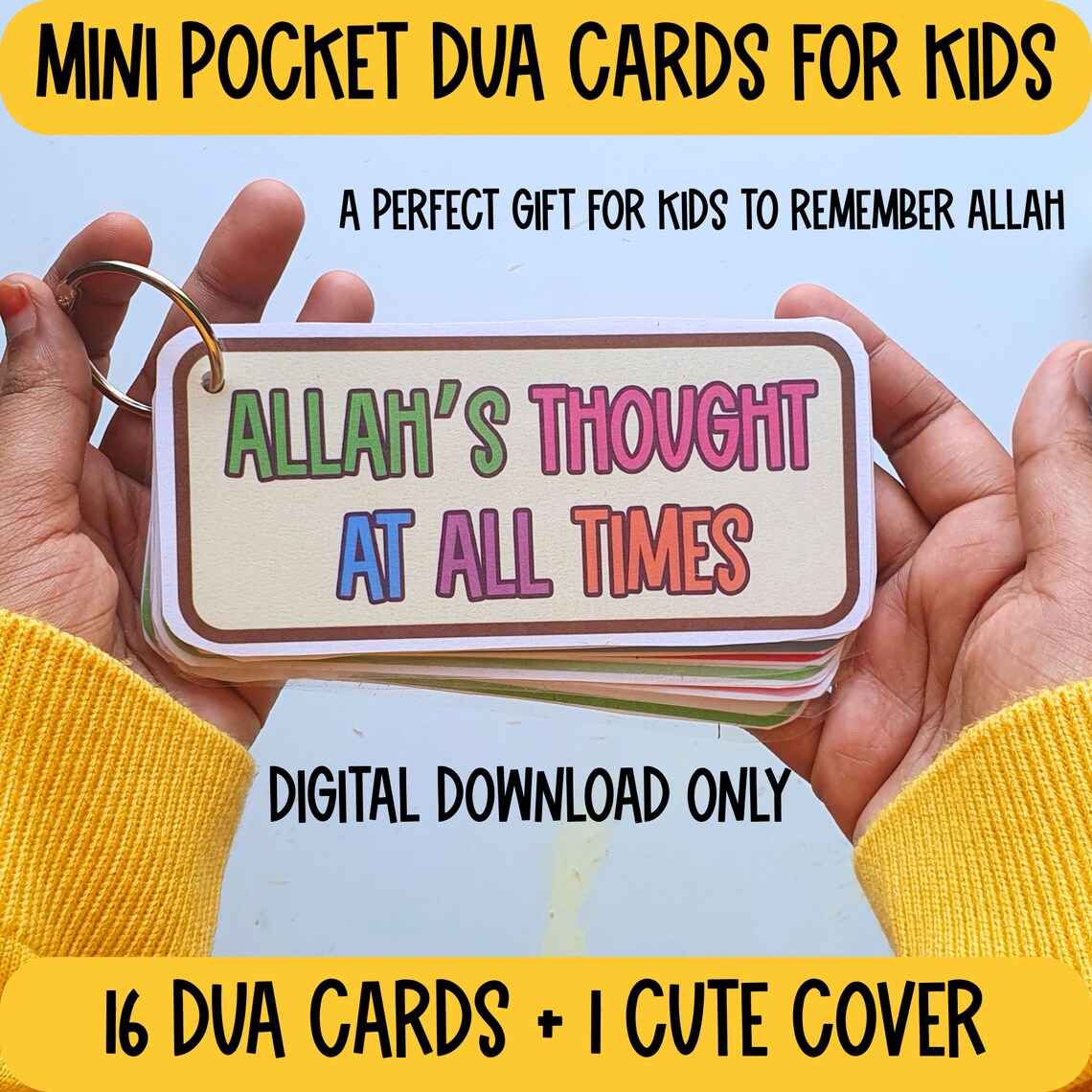 Dua Cards Printable for Kids, Islamic Printable, Daily Duas for Kids ...