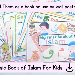 Islamic Learning Binder Bundle, Dua Book, Salah Tracker (Digital Download) image 4