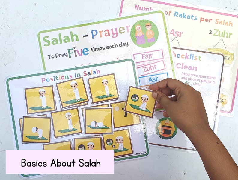 Islamic Learning Binder Bundle, Dua Book, Salah Tracker (Digital Download) image 5