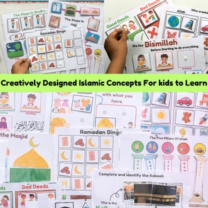 Islamic Learning Binder Bundle, Dua Book, Salah Tracker (Digital Download) image 10