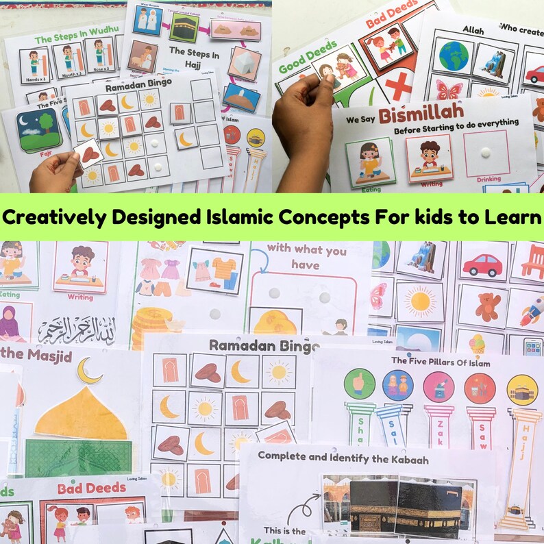 Islamic Learning Binder Bundle, Dua Book, Salah Tracker (Digital Download) image 10