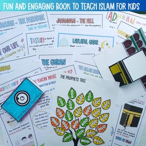 Islamic Learning Binder Bundle, Dua Book, Salah Tracker (Digital Download) image 8