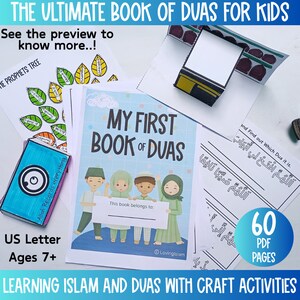 Islamic Learning Binder Bundle, Dua Book, Salah Tracker (Digital Download) image 6