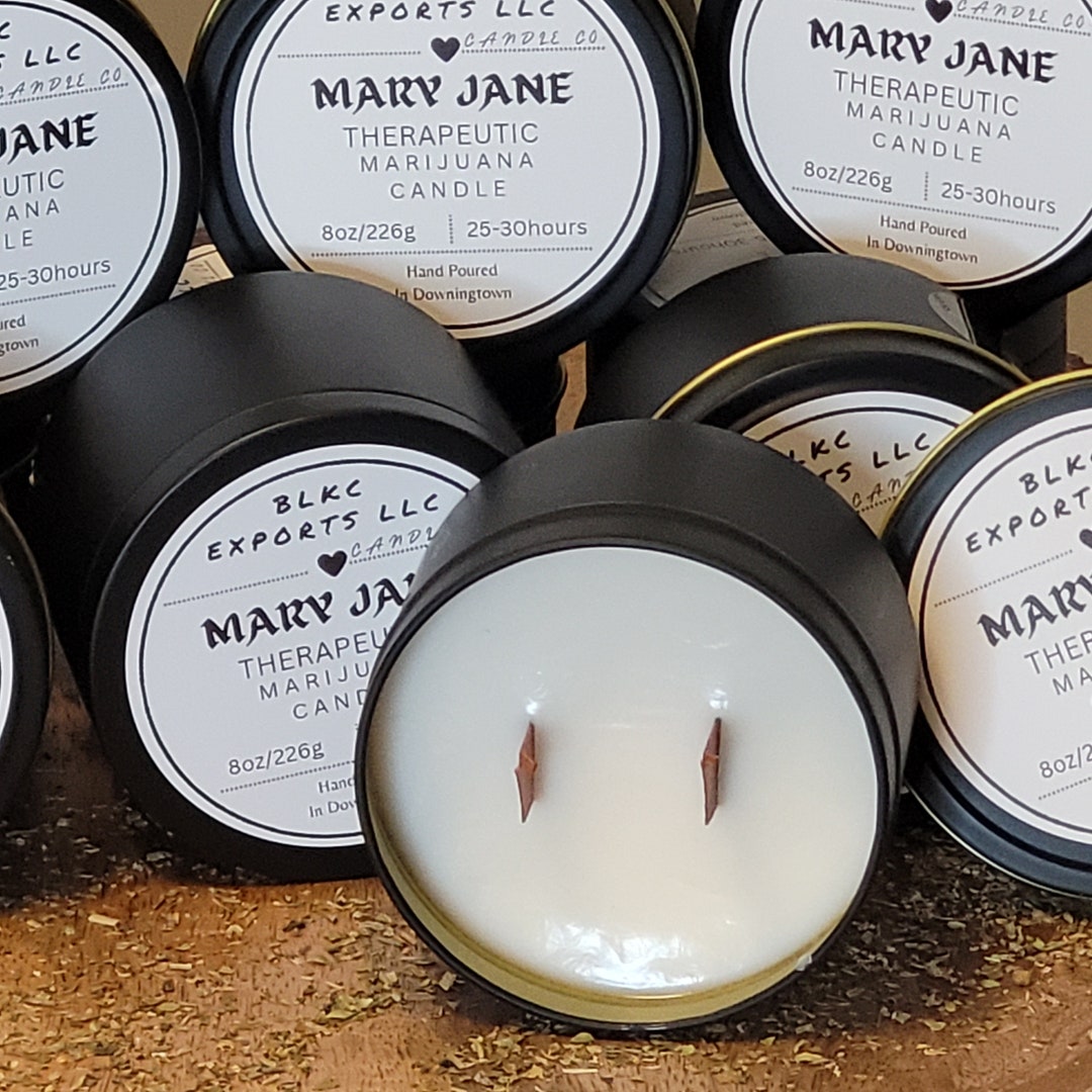 Marijuana Weed Candle Mary Jane Etsy