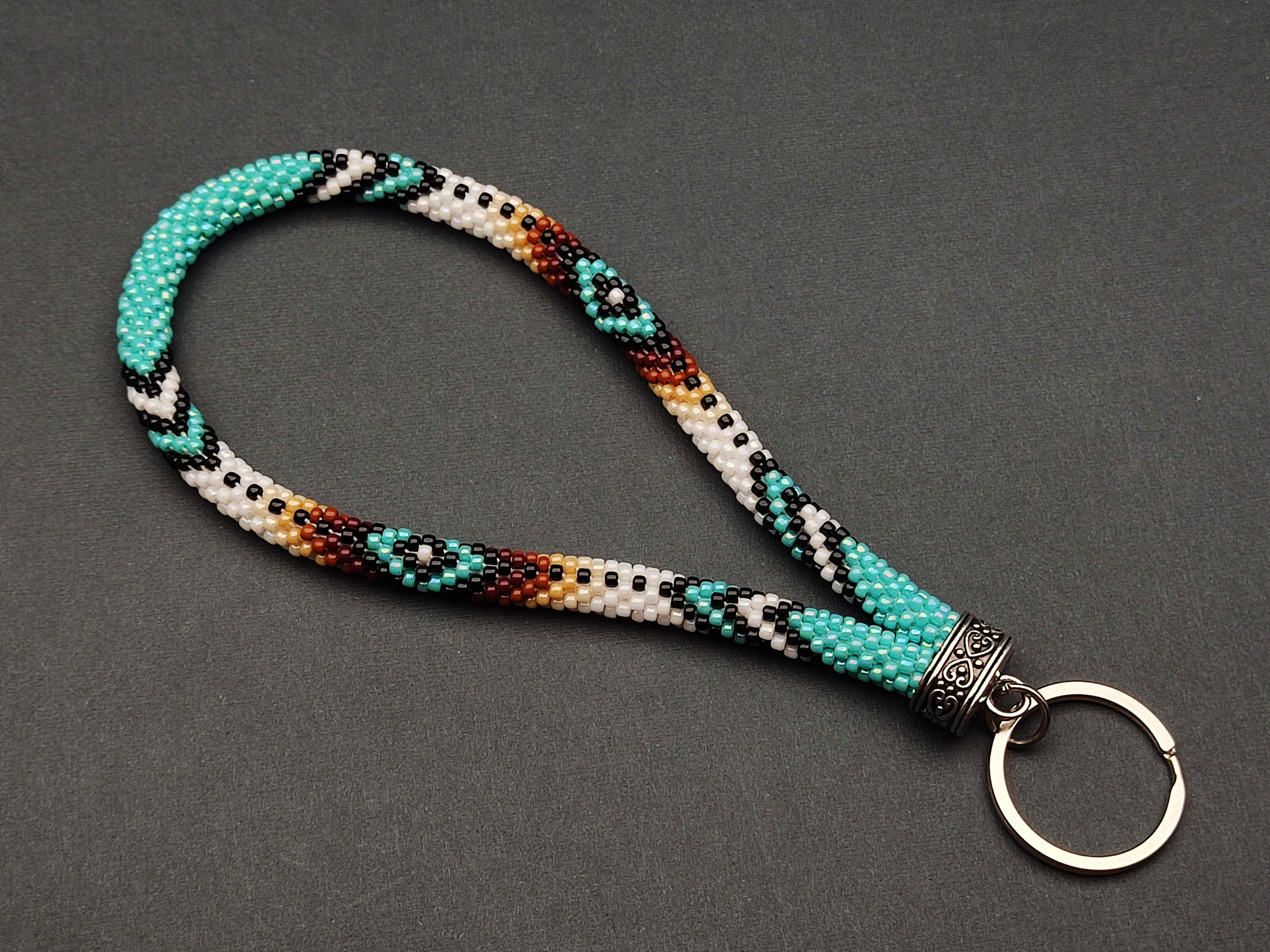 Beaded Keychain - Carabiner Clip – Cherokee Nation Gift Shop