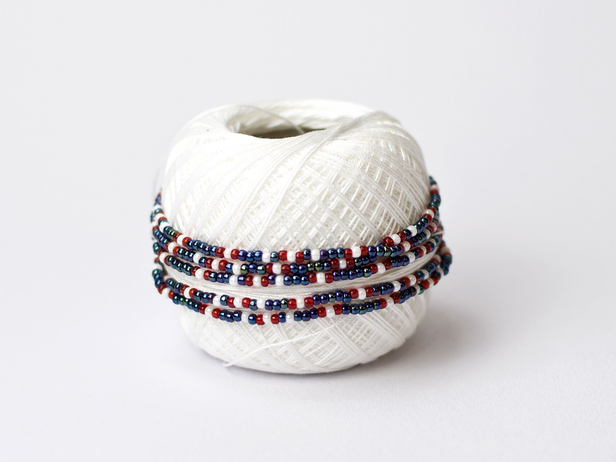 American Flag Bracelet Set - Stretch Bead Bracelet For Men & Women, Patriotic Gift - View #4
