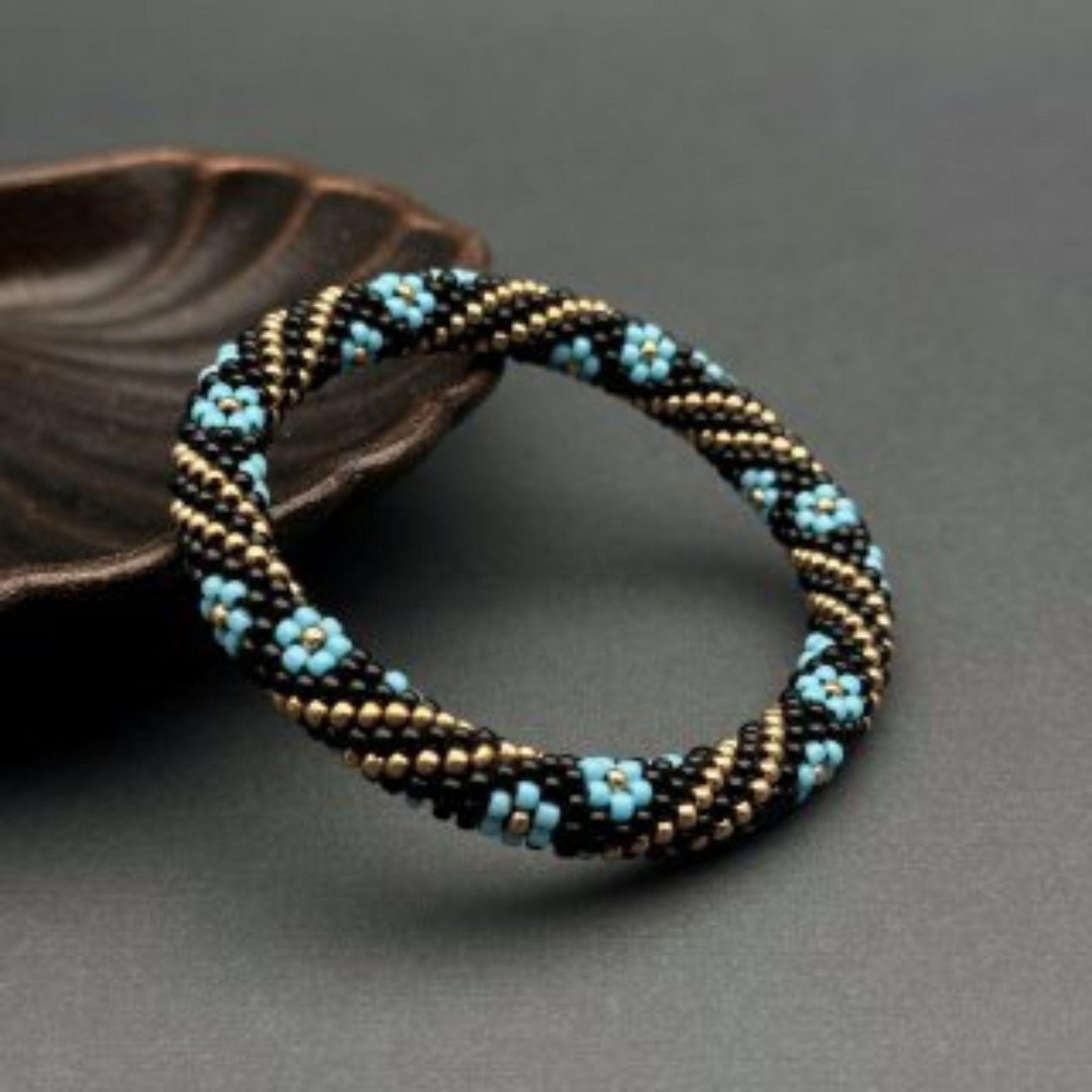 Beaded Bracelet Kit, Adult Craft Kit, Bead Crochet Kit Jewelry, Beaded ...