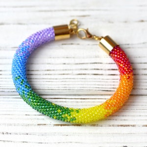 Bead Crochet Kit, Crochet With Beads Rope, DIY Rope Bracelet Kit ...