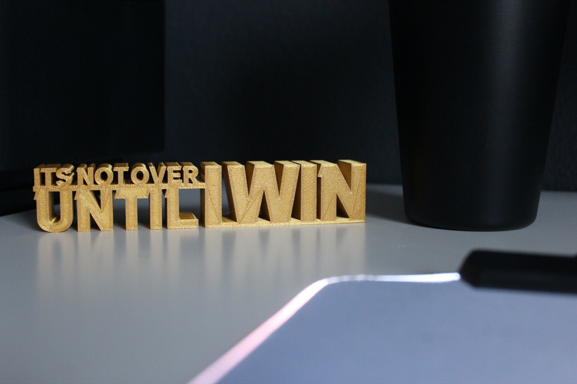 It's Not Over Desk Sign - Etsy
