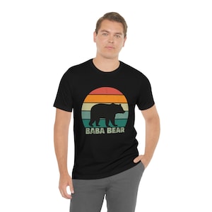Get the Perfect Baba Look with Our Baba Bear Shirt on Etsy - Soft, Comfortable and Adorable.