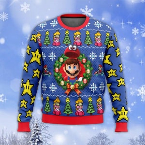 Mario Ugly Sweater - Etsy
