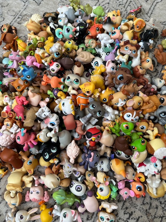 5 Animalsauthentic Littlest Pet Shop Blind Bag 5 Animals Included No  Doubles Dogs, Cats, Frogs, Fish, Mice, Monkeys, Horses, Turtles 