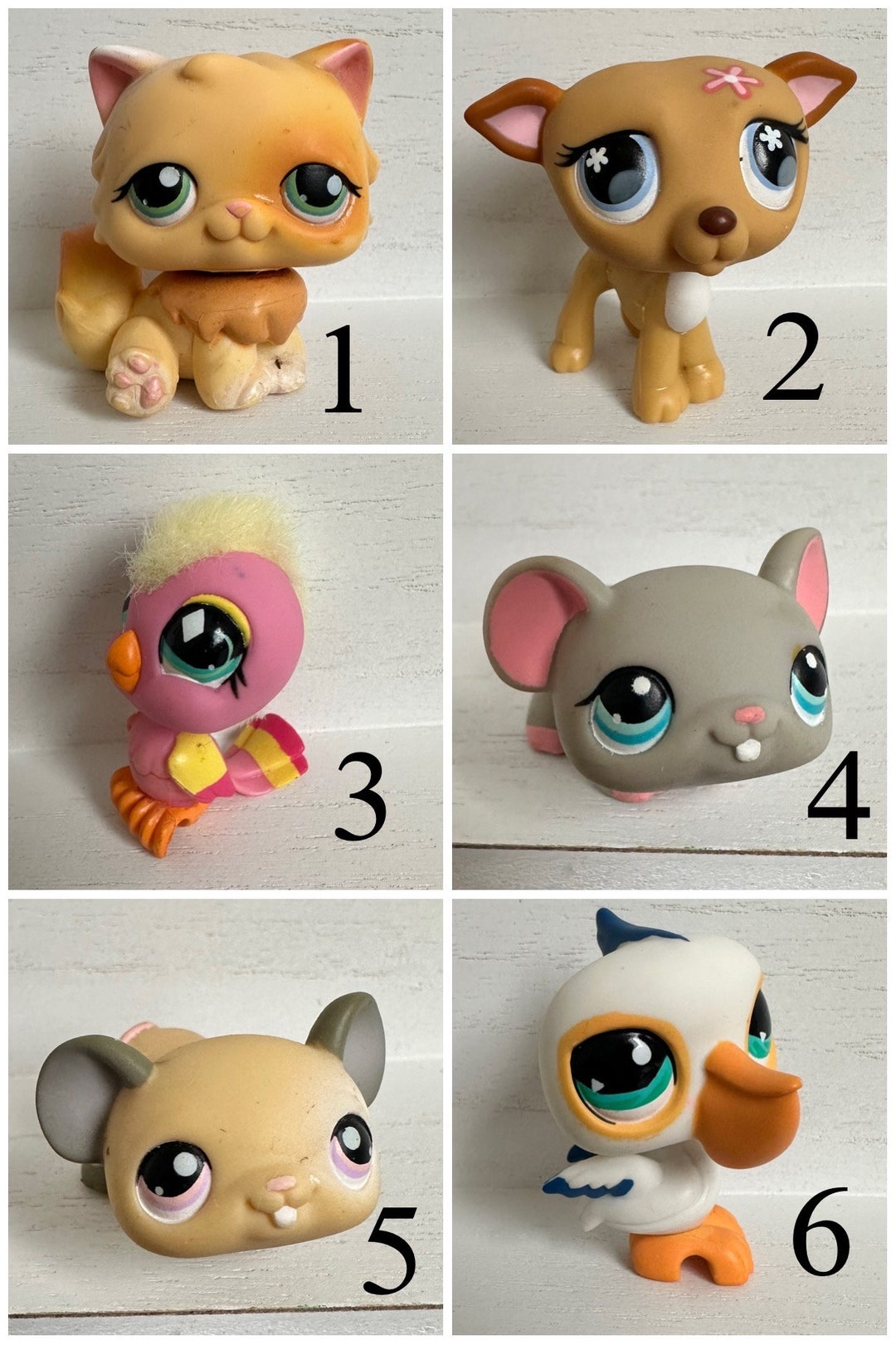 4 Animalsauthentic Littlest Pet Shop Blind Bag 4 Animals Included No  Doubles Dogs, Cats, Frogs, Fish, Mice, Monkeys, Horses, Turtles 