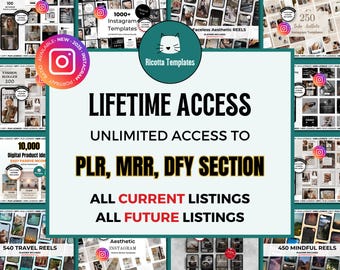 ENTIRE SECTION BUNDLE: Plr, Mrr, Dfy Section - Done for You Canva Editable Templates Private Label, Master Resell Rights, Dfy Products