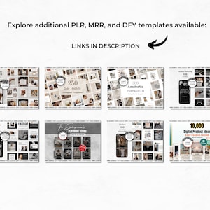 PLR MRR 10,000 Digital Product Ideas for Passive Income eBook - Done for You Digital Products Resell Rights Digital Marketing Resell Vault 画像 10