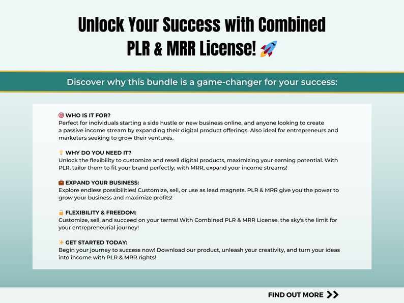 PLR MRR 10,000 Digital Product Ideas for Passive Income eBook - Done for You Digital Products Resell Rights Digital Marketing Resell Vault 画像 2