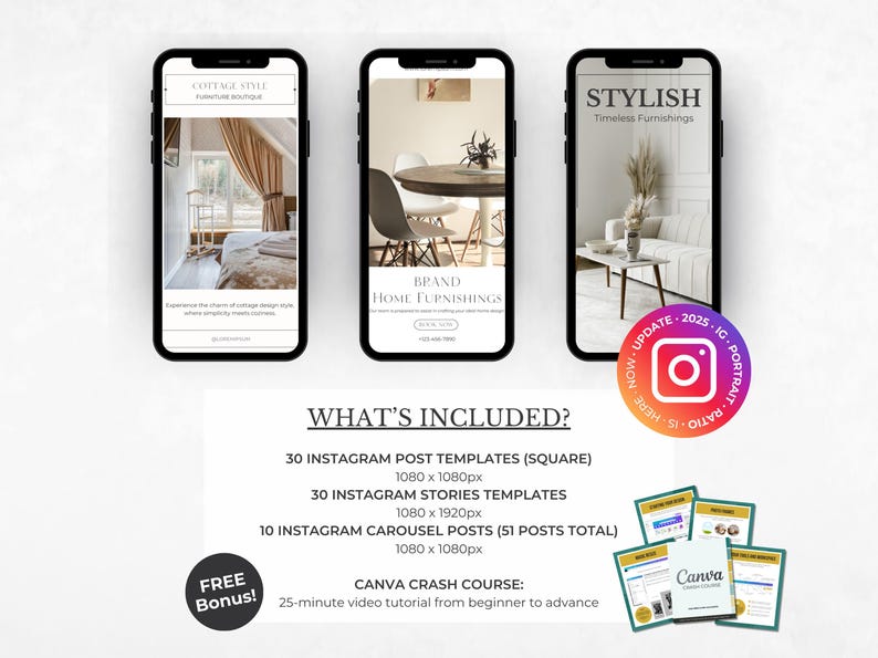 111 Interior Design Canva Templates - Instagram Template Interior ...