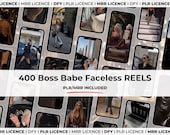 PLR MRR 400 Boss Babe Faceless Instagram Reels - Luxury CEO Mindset Lifestyle Videos - Faceless Instagram Videos - Faceless Marketing Reels