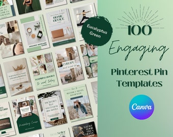 100 modèles d'épingles Pinterest | Modèles Pinterest | Modèles Pinterest Toile | Épingles Pinterest | Conception d'épingles Pinterest | Beige | Vert