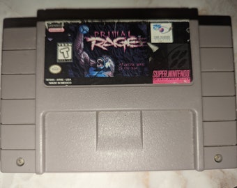 Primal rage cartridge game for Super Nintendo console