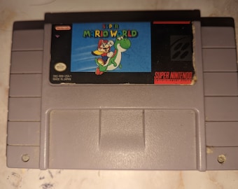 Super MarioWorld cartridge game for Super Nintendo console