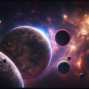 Fond D'écran Galaxie, Ensemble Numérique Grand Écran, Art De L'espace, Art Cosmos, Art Planète, Art De L'espace Épique, Art De L'espace Cool, Art De L'espace Commercial