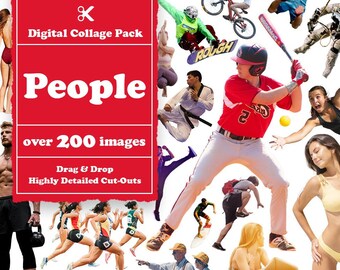 People Collage Creator 100+ obrazów || People Digital Collage Maker || People Collage Creator dla Photoshop i Procreate Collage Images