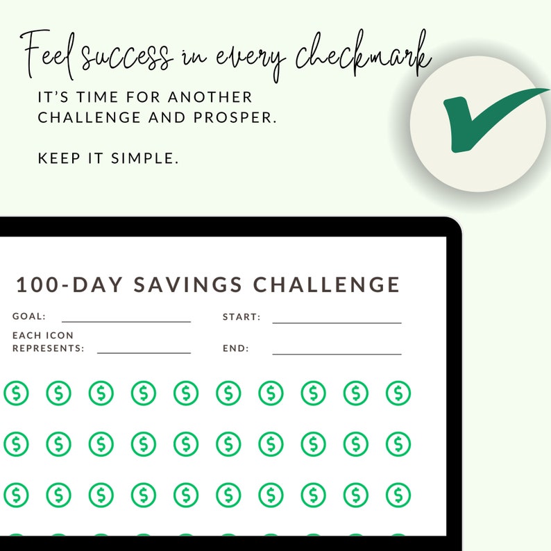 100 Day Money Challenge, Finance Challenge, Savings Challenge,3 Month ...