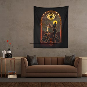 Fool's Gold Tapestry, Love Wall Hanging Art Decor for Living Room Bedroom Dorm image 2