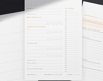 Minimalist Productivity Planner for Excellence
