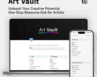 Creative Resource Hub: Digital Asset Library for Artists (Digital Download)