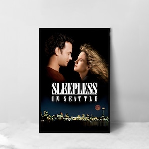 Sleepless in Seattle Movie Poster - High Quality Canvas Art Print - Room Decoration - Art Poster For Gift